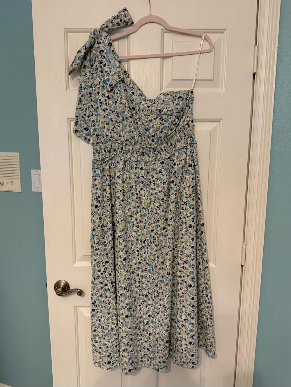 women’s floral one-shoulder bow maxi dress - arula!